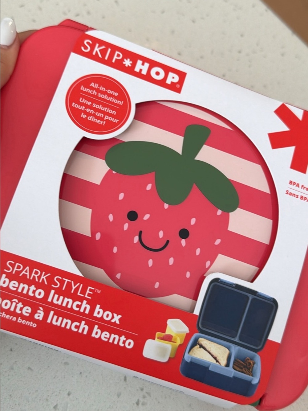 Skip Hop Spark Style Bento Lunch Box - Strawberry